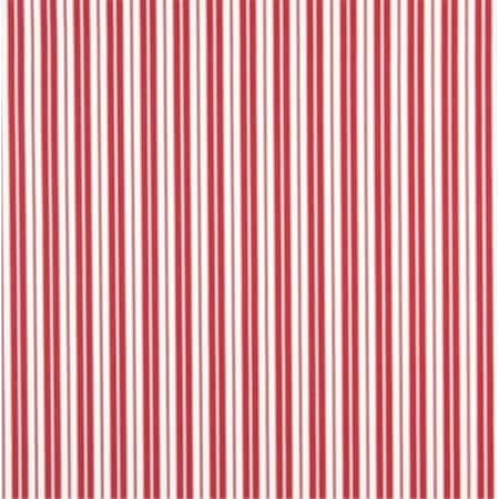Designer Fabrics Designer Fabrics B462 54 in. Wide Red; Ticking Striped Indoor & Outdoor Marine Scotchgard Acrylic Upholstery Fabric B462